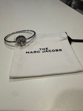 Marc Jacobs Silver Bracelet with Logo Disc